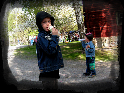 Linus och Oliver på Torekällberget